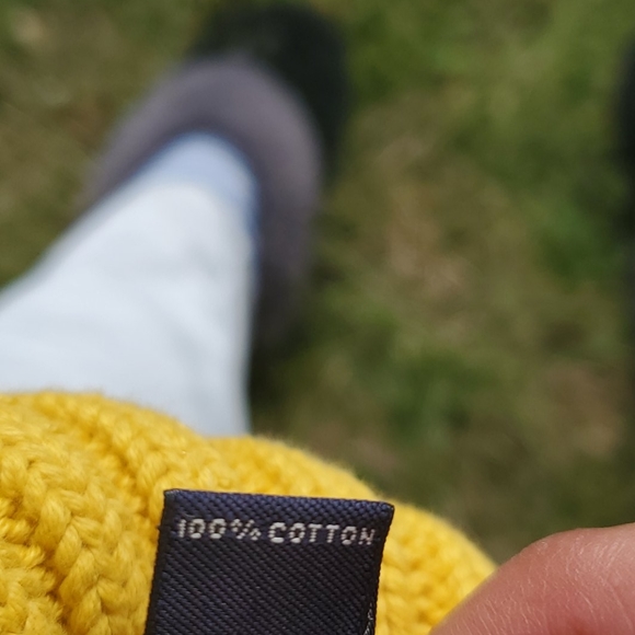 LAND'S END ▪︎ Women's 100% Cotton Cable Knit Sweater, Size M,  Like New - Picture 9 of 9